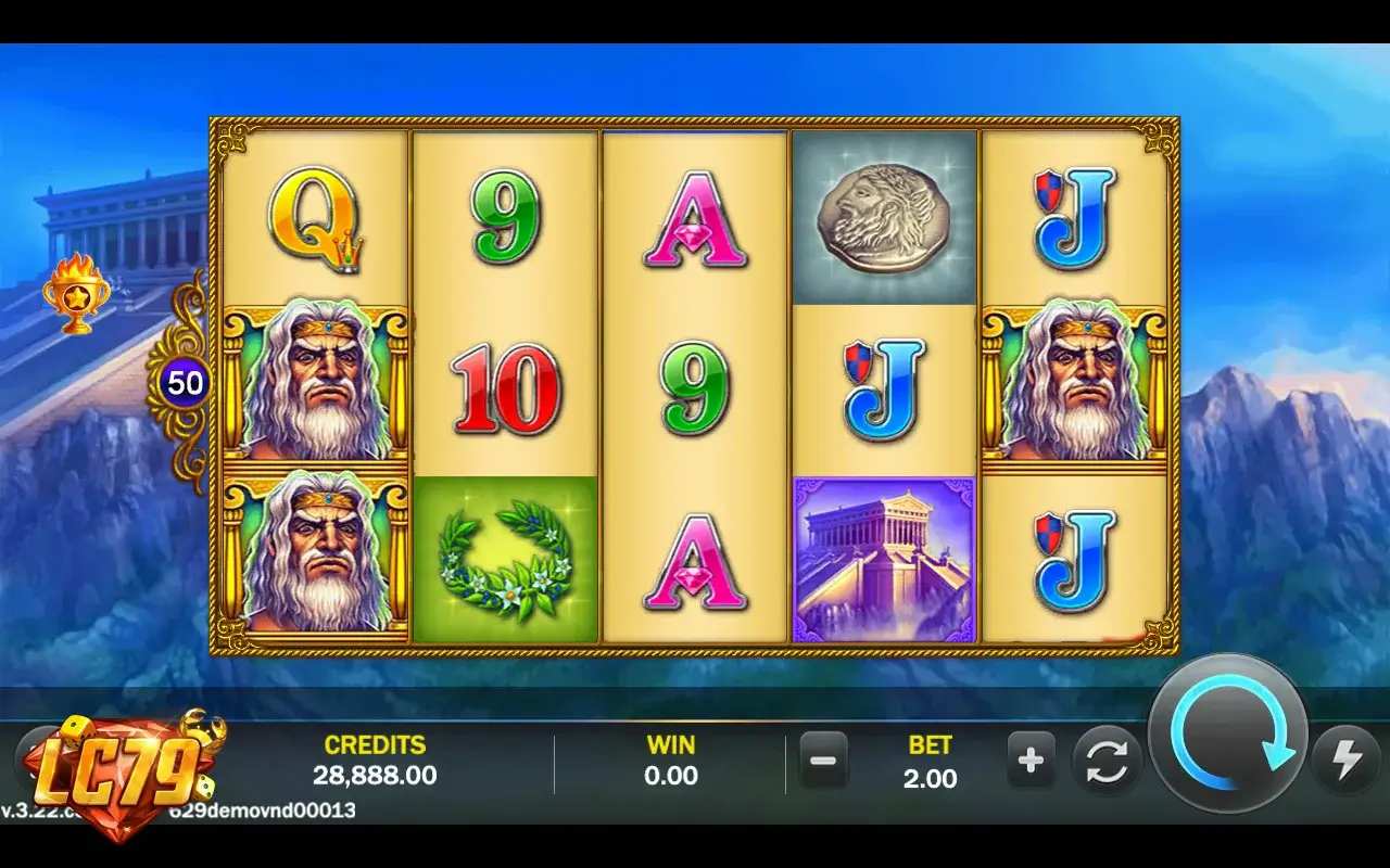 Giao diện game Zeus tại LC79