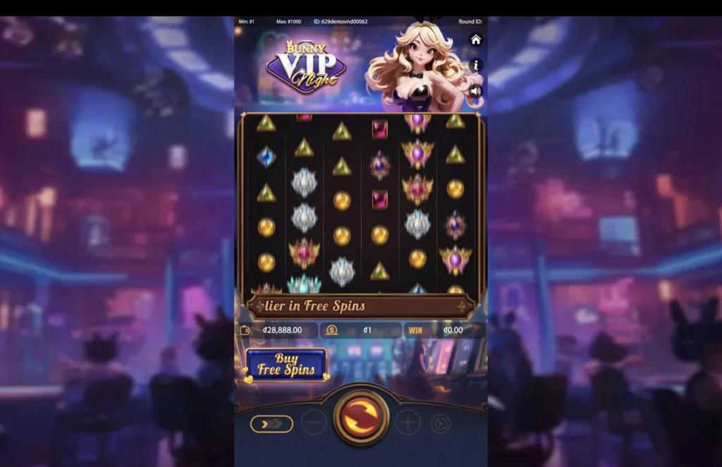 Ảnh giao diện chính game Bunny VIP Night (Kingmidas #KM-SLOT-024) (slot) chơi tại LC79