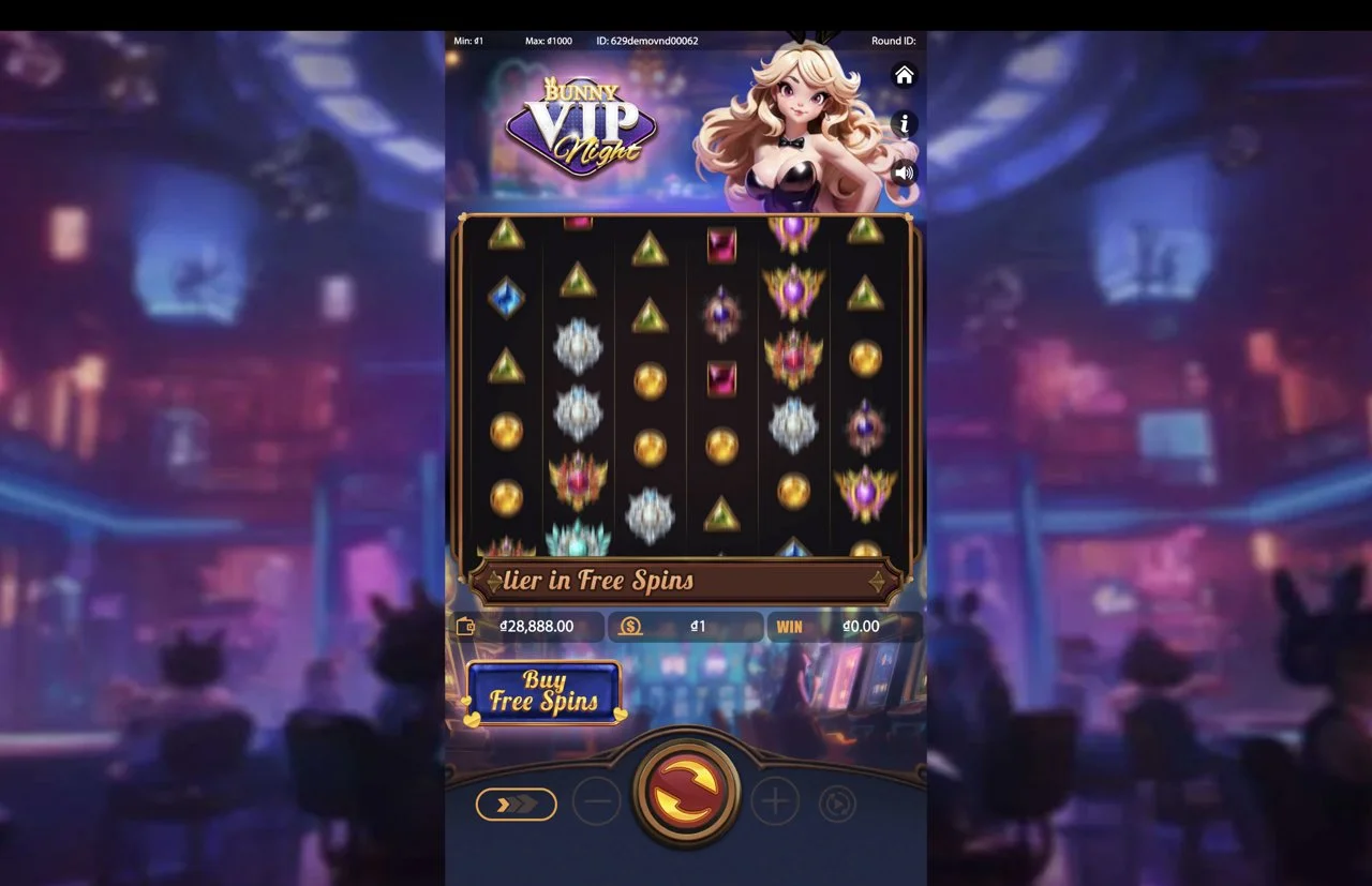 Ảnh giao diện chính game Bunny VIP Night (Kingmidas #) (slot) chơi tại LC79