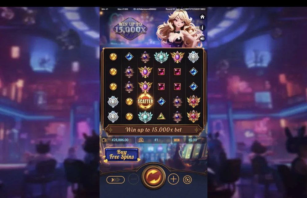 Ảnh màn hình gameplay game Bunny VIP Night (Kingmidas #) (slot) chơi tại LC79