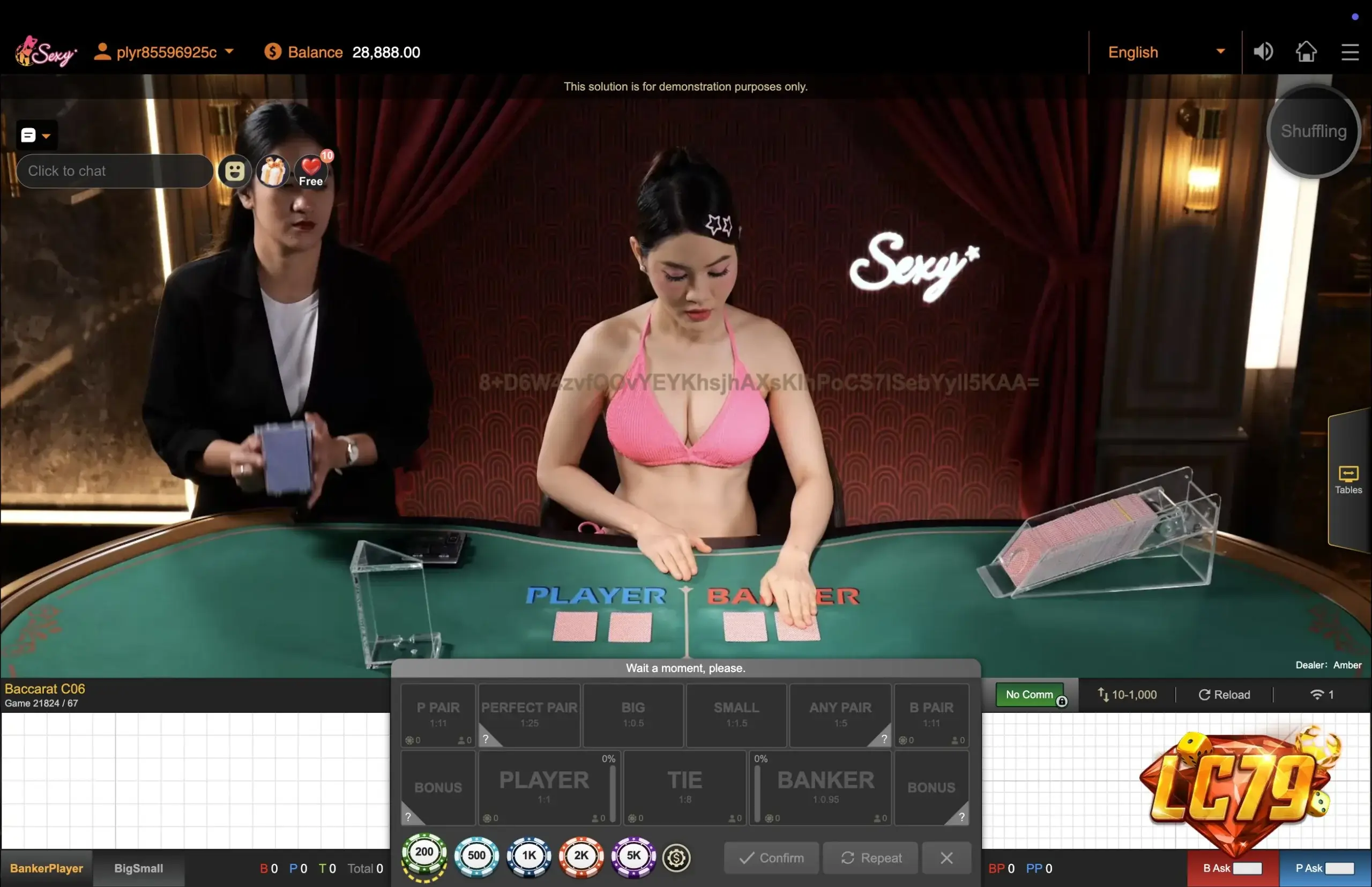 Cửa Cái Con Baccarat thật tại LC79