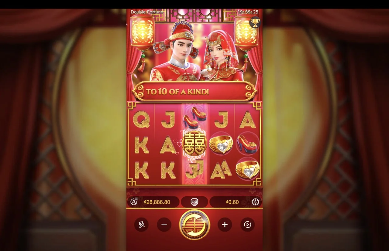 Ảnh giao diện chính game Double Fortune (slot PG) chơi tại LC79