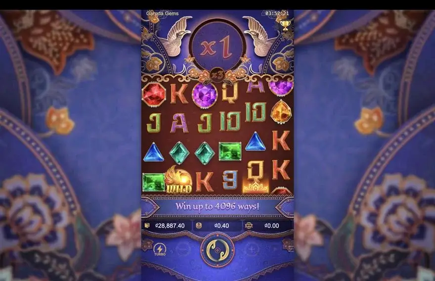 Ảnh màn hình gameplay game Garuda Gems (slot PG) chơi tại LC79