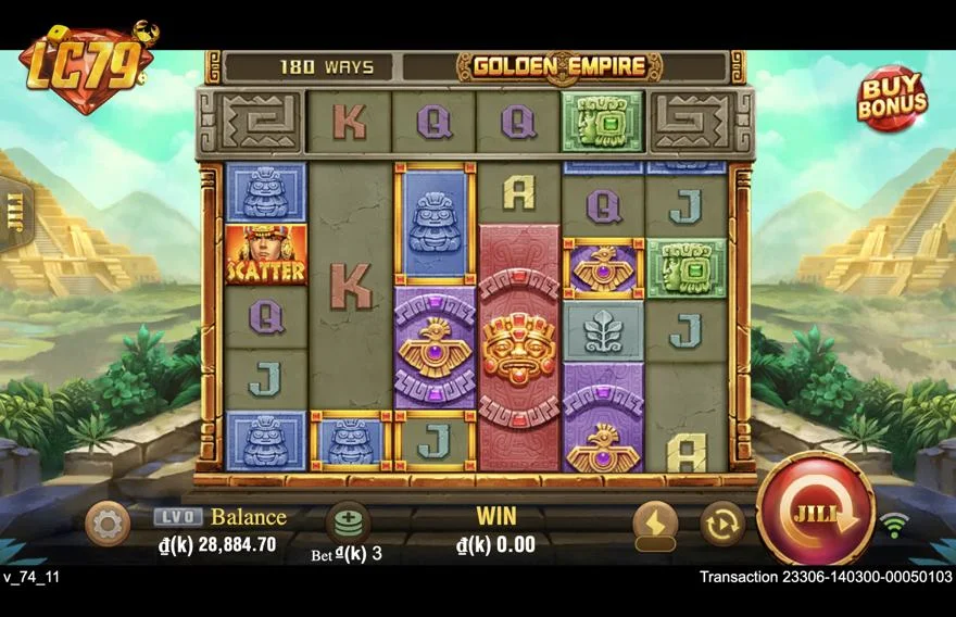 Ảnh màn hình gameplay game Golden Empire (slot JILI) chơi tại LC79