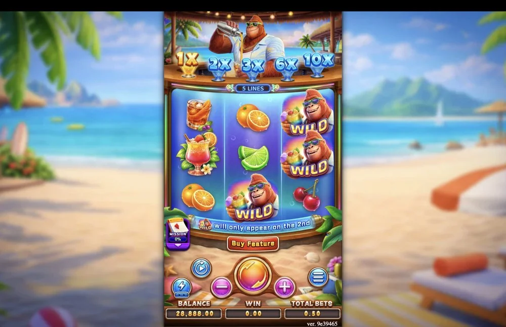 Ảnh màn hình gameplay game KONG ISLAND (slot FC) chơi tại LC79