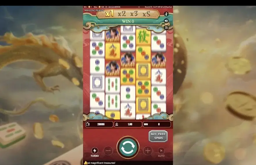 Ảnh màn hình gameplay game Mahjong Beauty (Kingmidas #KM-SLOT-027) (slot) chơi tại LC79
