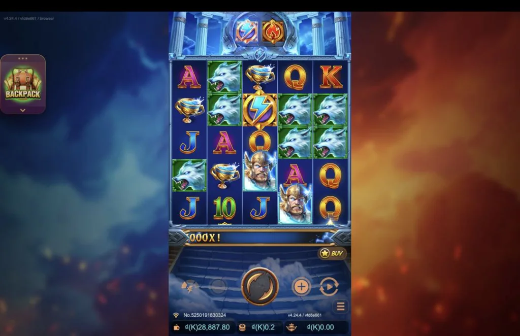 Ảnh giao diện chính game Ragnarok : Thor VS Loki (slot JDB) chơi tại LC79