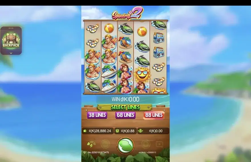 Ảnh màn hình gameplay game Spindrift 2 (slot JDB) chơi tại LC79