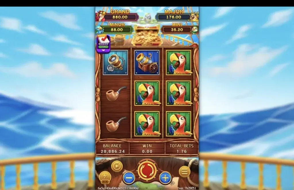 Ảnh giao diện chính game TREASURE CRUISE (slot FC) chơi tại LC79