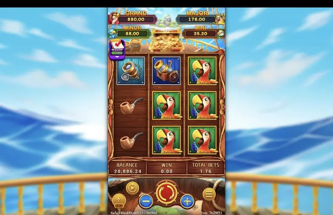 Ảnh giao diện chính game TREASURE CRUISE (slot FC) chơi tại LC79
