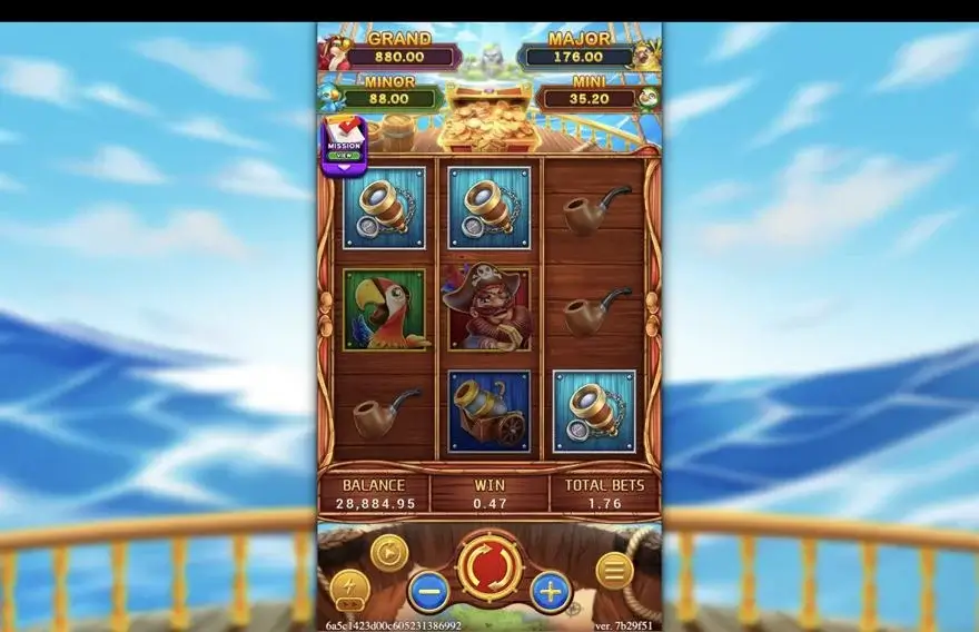 Ảnh màn hình gameplay game TREASURE CRUISE (slot FC) chơi tại LC79