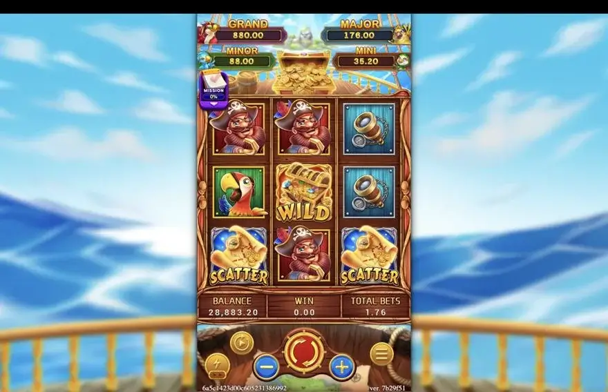 Ảnh bảng biểu tượng & tính năng game TREASURE CRUISE (slot FC) chơi tại LC79