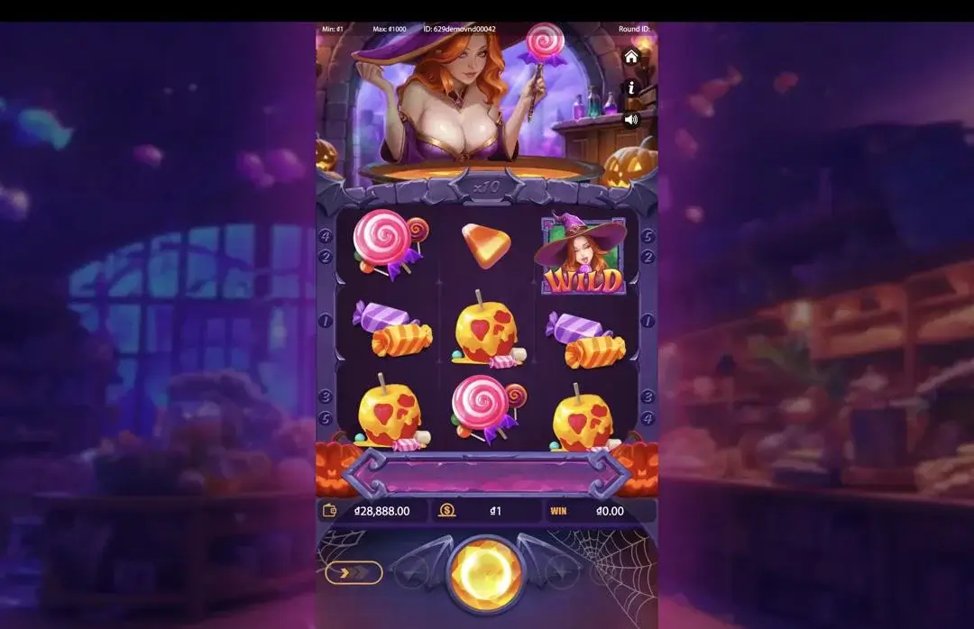 Ảnh giao diện chính game Wild Witch Sugar Bonanza (Kingmidas #) (slot) chơi tại LC79