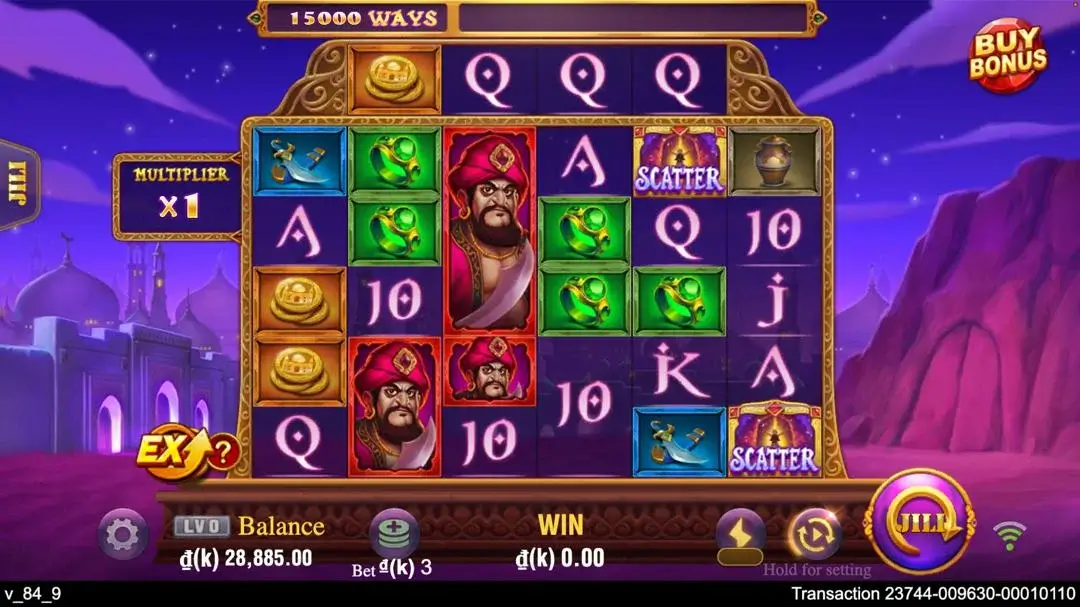 Ảnh giao diện chính game Alibaba (slot JILI) chơi tại LC79