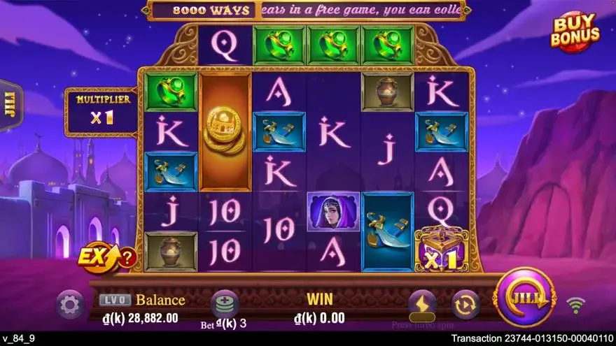 Ảnh màn hình gameplay game Alibaba (slot JILI) chơi tại LC79