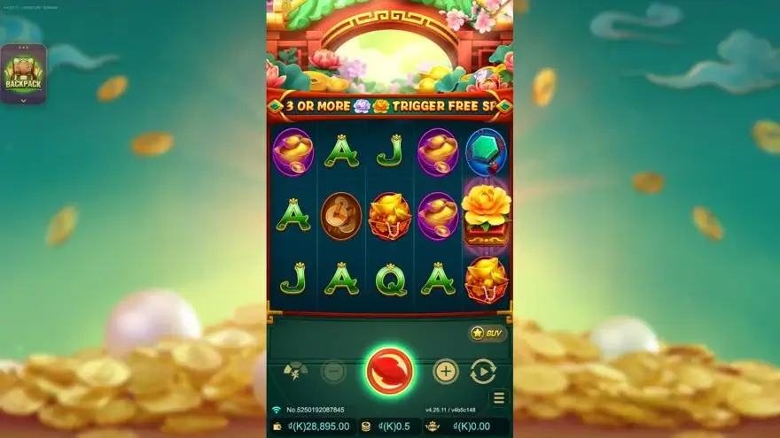 Ảnh màn hình gameplay game BlossomOfWealth (slot JDB) chơi tại LC79