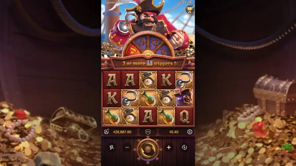 Ảnh giao diện chính game Captains Bounty (slot PG) chơi tại LC79
