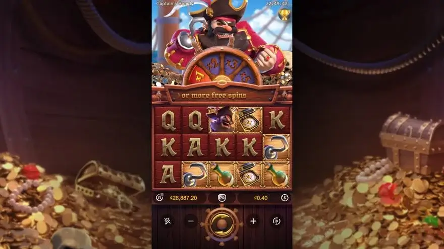 Ảnh màn hình gameplay game Captains Bounty (slot PG) chơi tại LC79