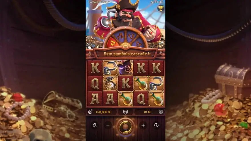 Ảnh bảng biểu tượng & tính năng game Captains Bounty (slot PG) chơi tại LC79