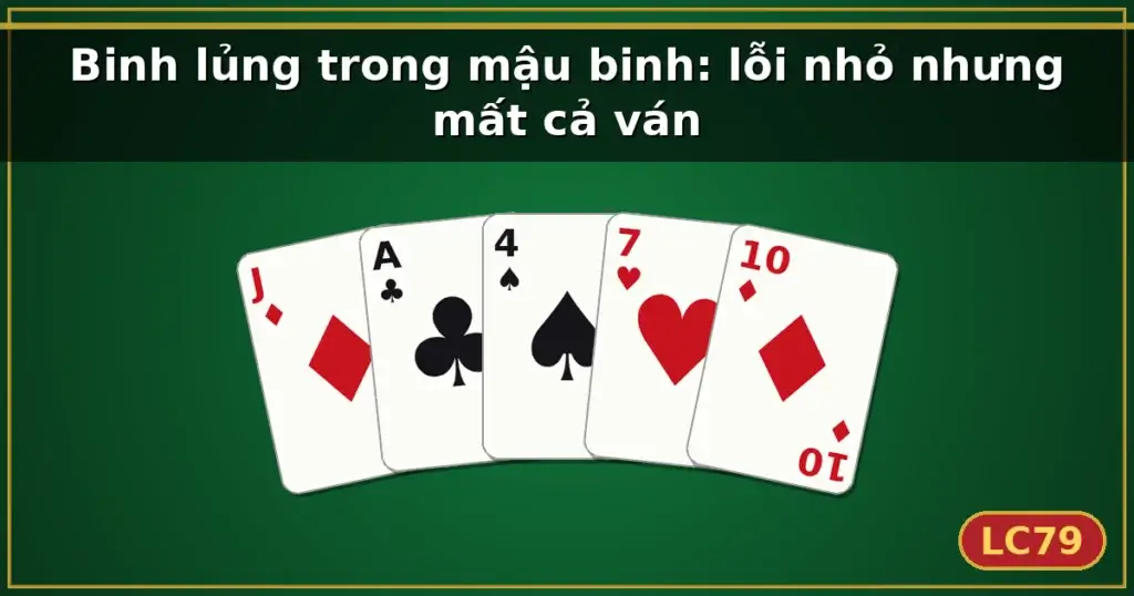 Binh lủng trong mậu binh: lỗi nhỏ nhưng mất cả ván — LC79