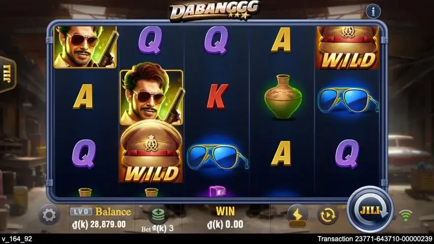 Ảnh bảng biểu tượng & tính năng game Dabanggg (slot JILI) chơi tại LC79