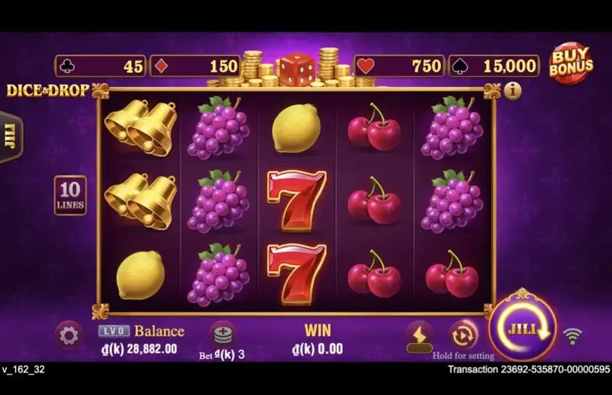 Ảnh màn hình gameplay game Dice (game CRASH88) chơi tại LC79