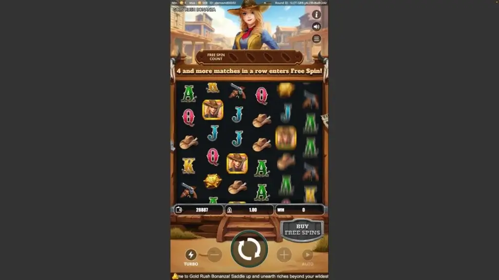 Ảnh giao diện chính game GOLD RUSH BONANZA (Kingmidas #KM-SLOT-010) (slot) chơi tại LC79