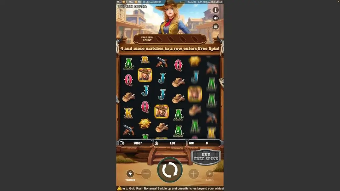 Ảnh giao diện chính game GOLD RUSH BONANZA (Kingmidas #) (slot) chơi tại LC79