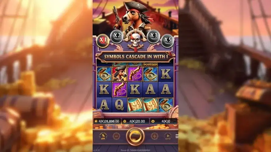 Ảnh màn hình gameplay game Horse of Bounty (slot JDB) chơi tại LC79
