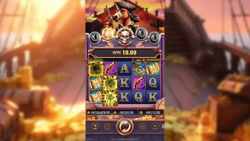 Ảnh bảng biểu tượng & tính năng game Horse of Bounty (slot JDB) chơi tại LC79