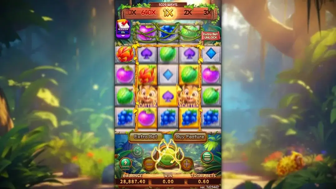 Ảnh giao diện chính game JUNGLE BANG BANG (slot FC) chơi tại LC79