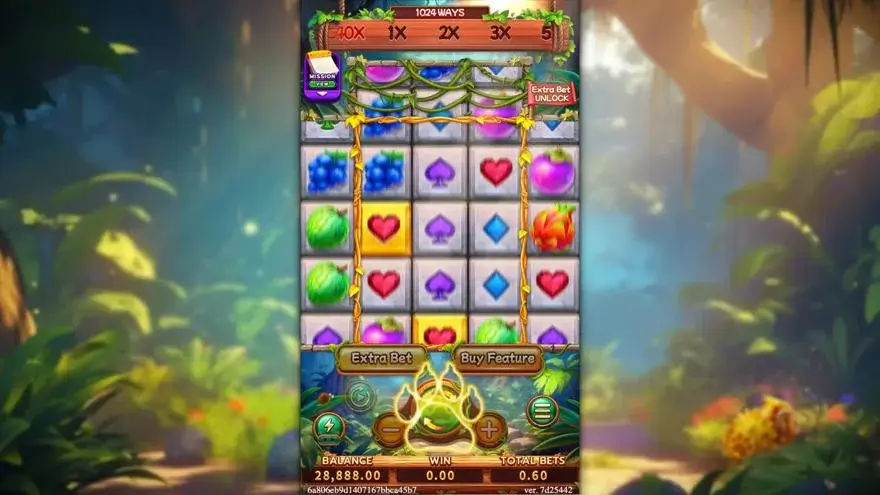 Ảnh màn hình gameplay game JUNGLE BANG BANG (slot FC) chơi tại LC79