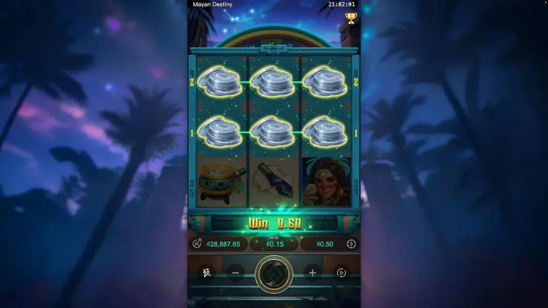 Ảnh giao diện chính game Mayan Destiny (slot PG) chơi tại LC79