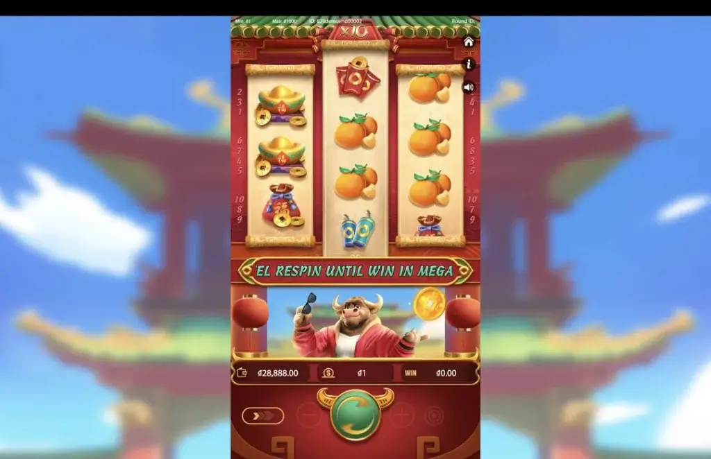 Ảnh giao diện chính game Mega Fortune Ox (Kingmidas #KM-SLOT-064) (slot) chơi tại LC79