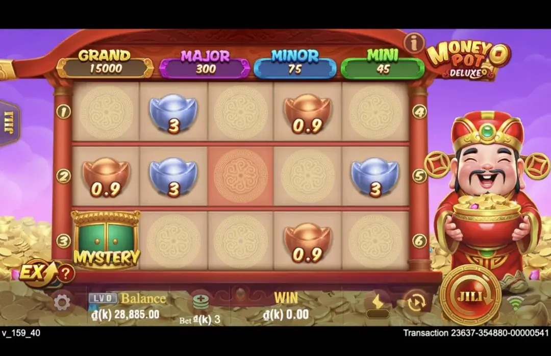 Ảnh giao diện chính game Money Pot Deluxe (slot JILI) chơi tại LC79