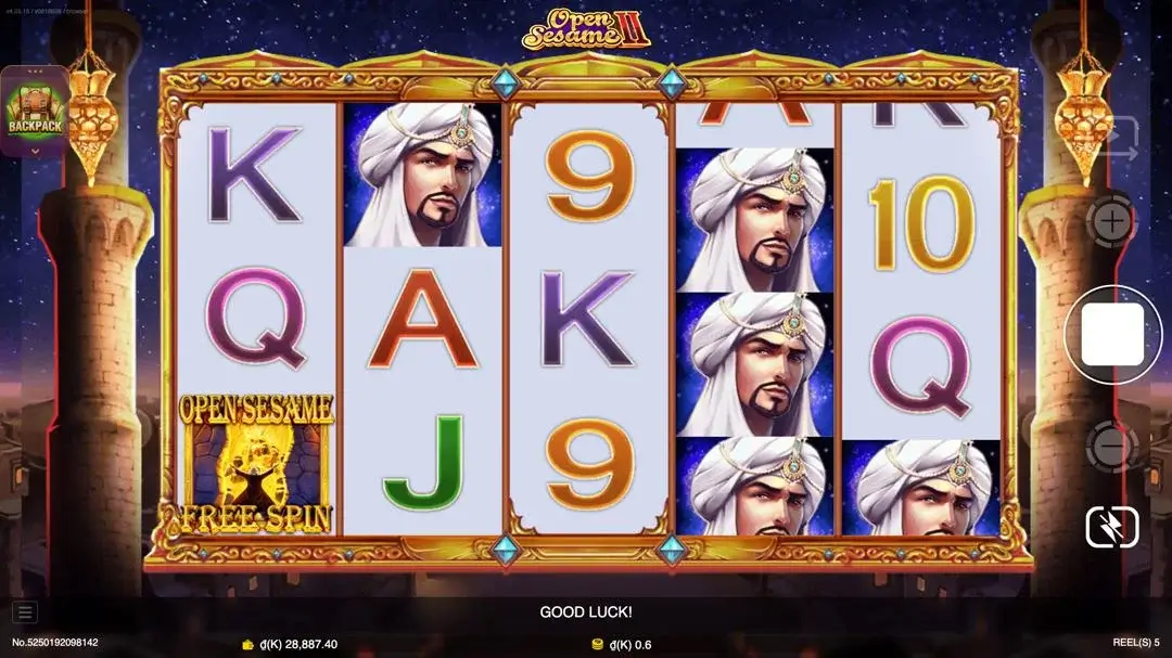 Ảnh giao diện chính game Open Sesame II (slot JDB) chơi tại LC79