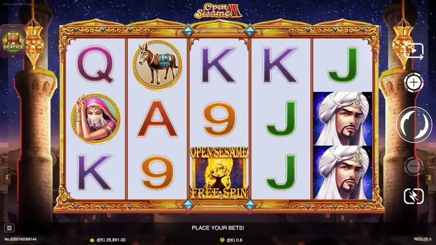 Ảnh bảng biểu tượng & tính năng game Open Sesame II (slot JDB) chơi tại LC79