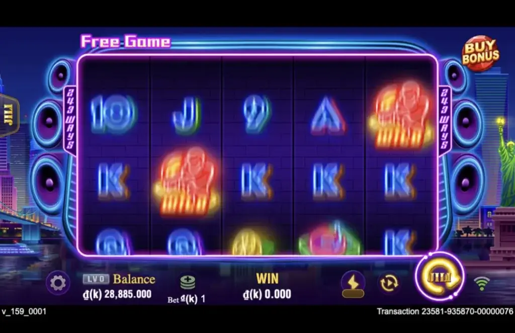 Ảnh giao diện chính game Party Night (slot DRAGOONSOFT) chơi tại LC79