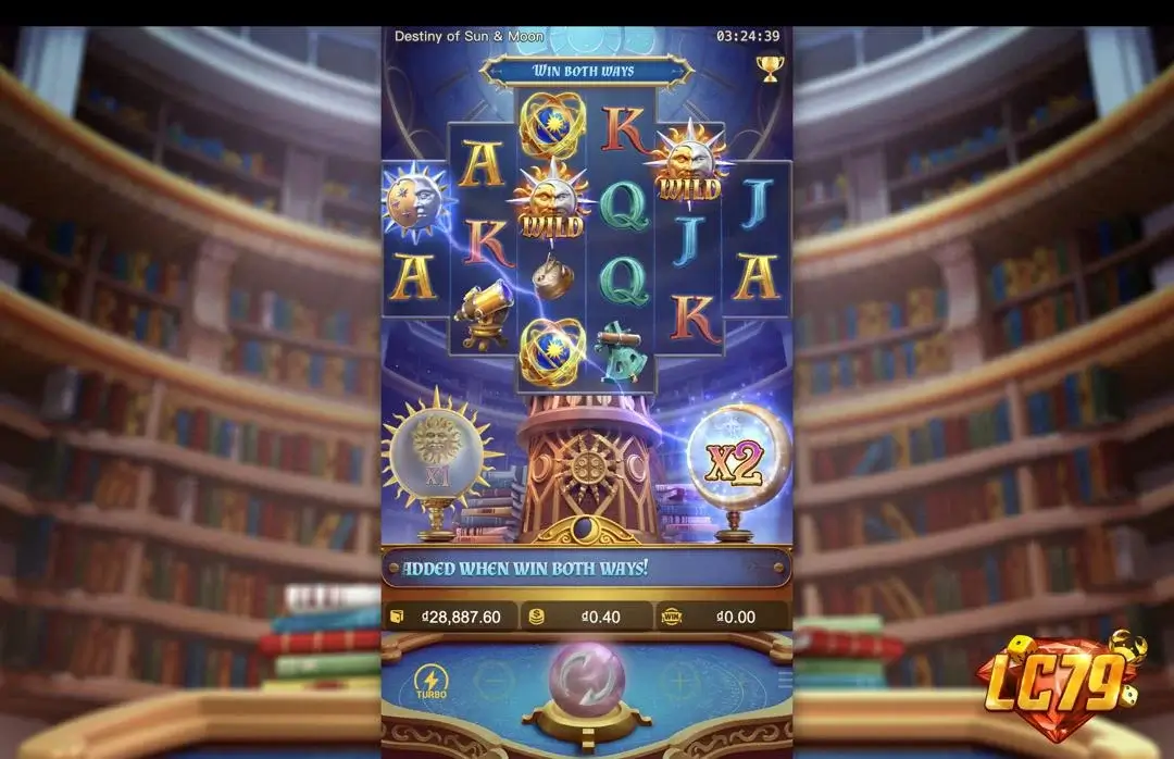 Ảnh giao diện chính game trải nghiệm destiny of sun and moon lc79 (slot) chơi tại LC79
