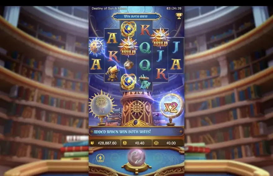 Ảnh màn hình gameplay game trải nghiệm destiny of sun and moon lc79 (slot) chơi tại LC79
