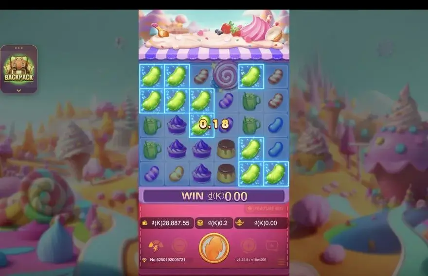 Ảnh bảng biểu tượng & tính năng game trải nghiệm pop pop candy lc79 (slot) chơi tại LC79