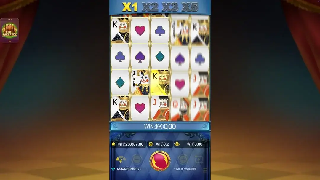 Ảnh giao diện chính game Trump Card (slot JDB) chơi tại LC79