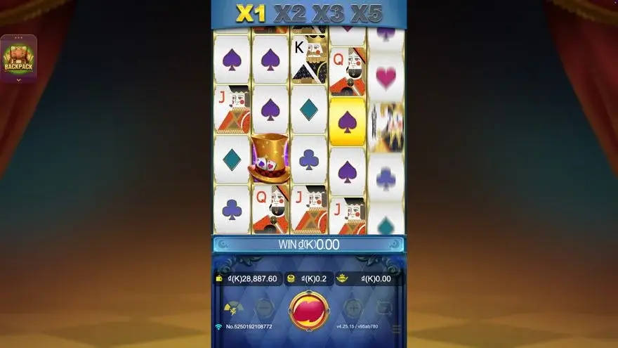 Ảnh màn hình gameplay game Trump Card (slot JDB) chơi tại LC79