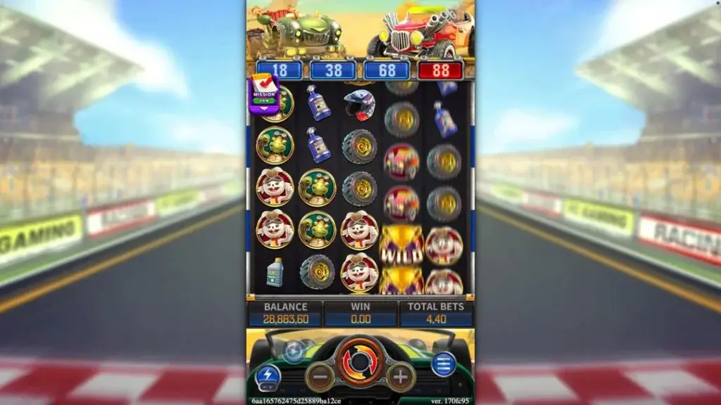 Ảnh giao diện chính game ANIMAL RACING (slot FC) chơi tại LC79