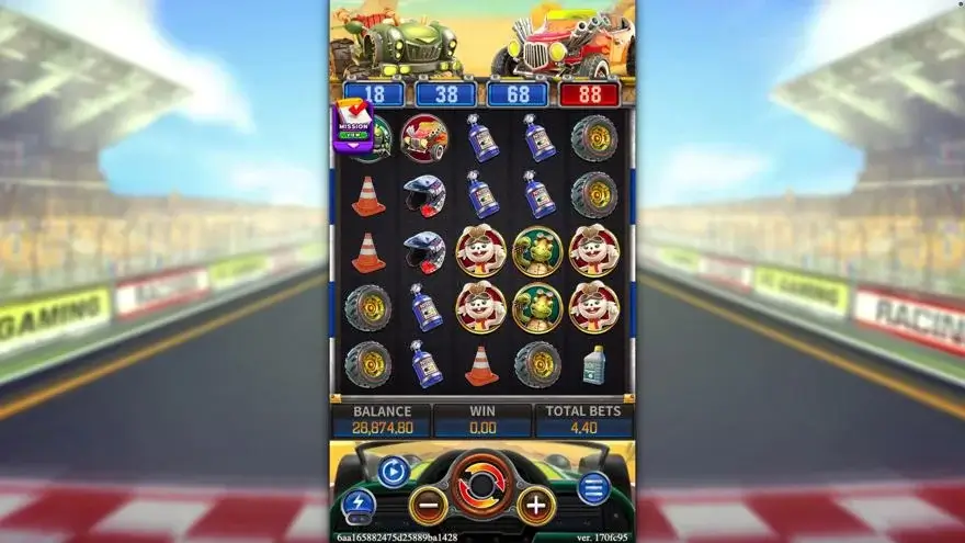Ảnh bảng biểu tượng & tính năng game ANIMAL RACING (slot FC) chơi tại LC79