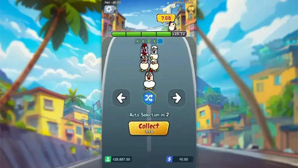 Ảnh giao diện chính game Chicky Run (slot PG) chơi tại LC79