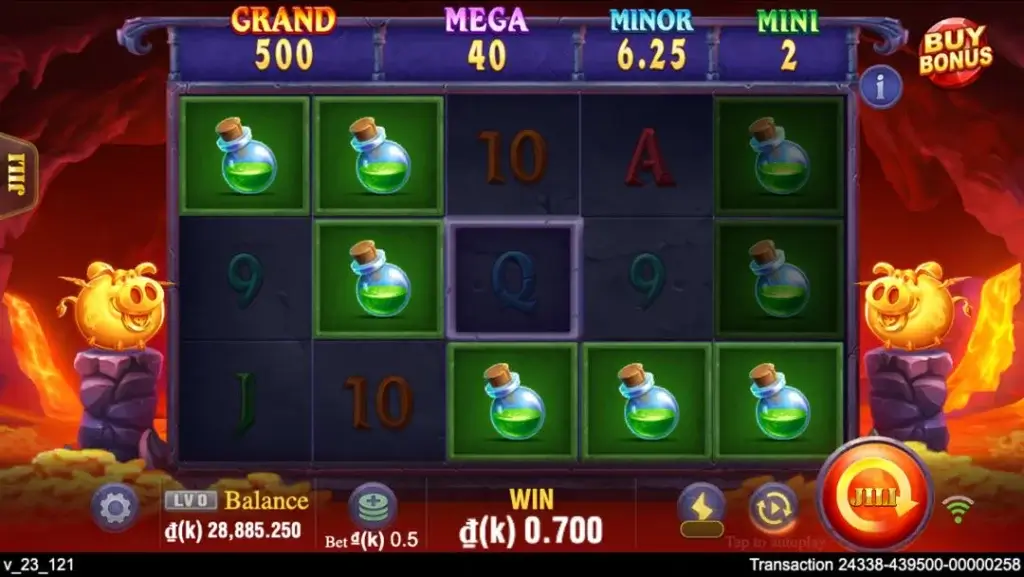 Ảnh giao diện chính game Devil Fire 2 (slot JILI) chơi tại LC79