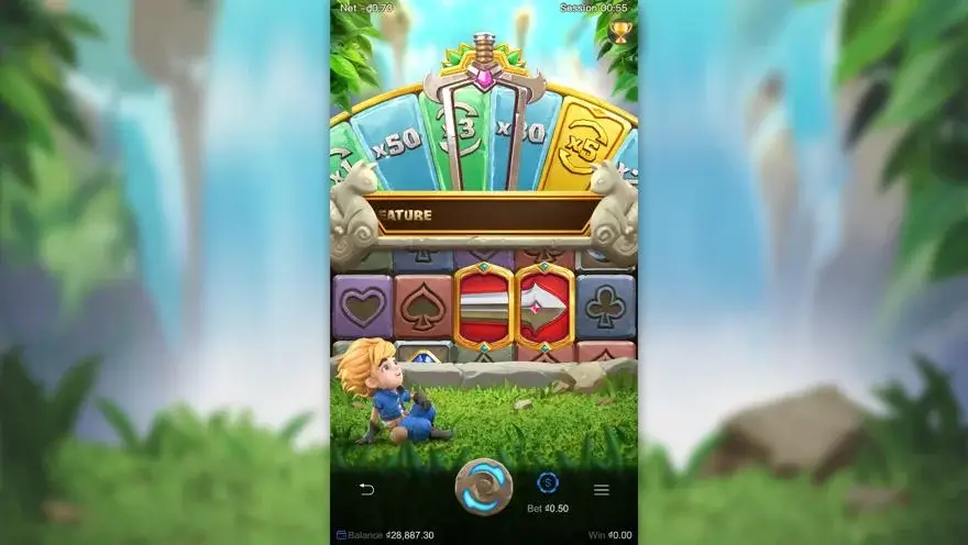 Ảnh bảng biểu tượng & tính năng game Gem Saviour Sword (slot PG) chơi tại LC79