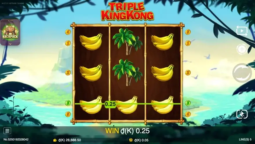 Ảnh bảng biểu tượng & tính năng game Kong (slot JDB) chơi tại LC79
