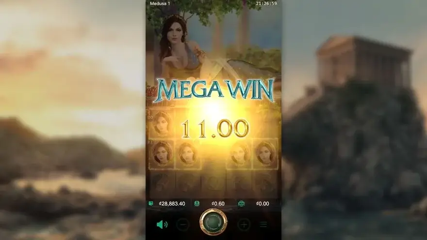 Ảnh màn hình gameplay game Medusa (slot JILI) chơi tại LC79